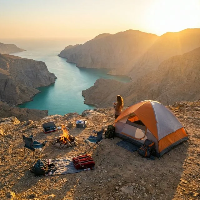 Beach Camping in Musandam