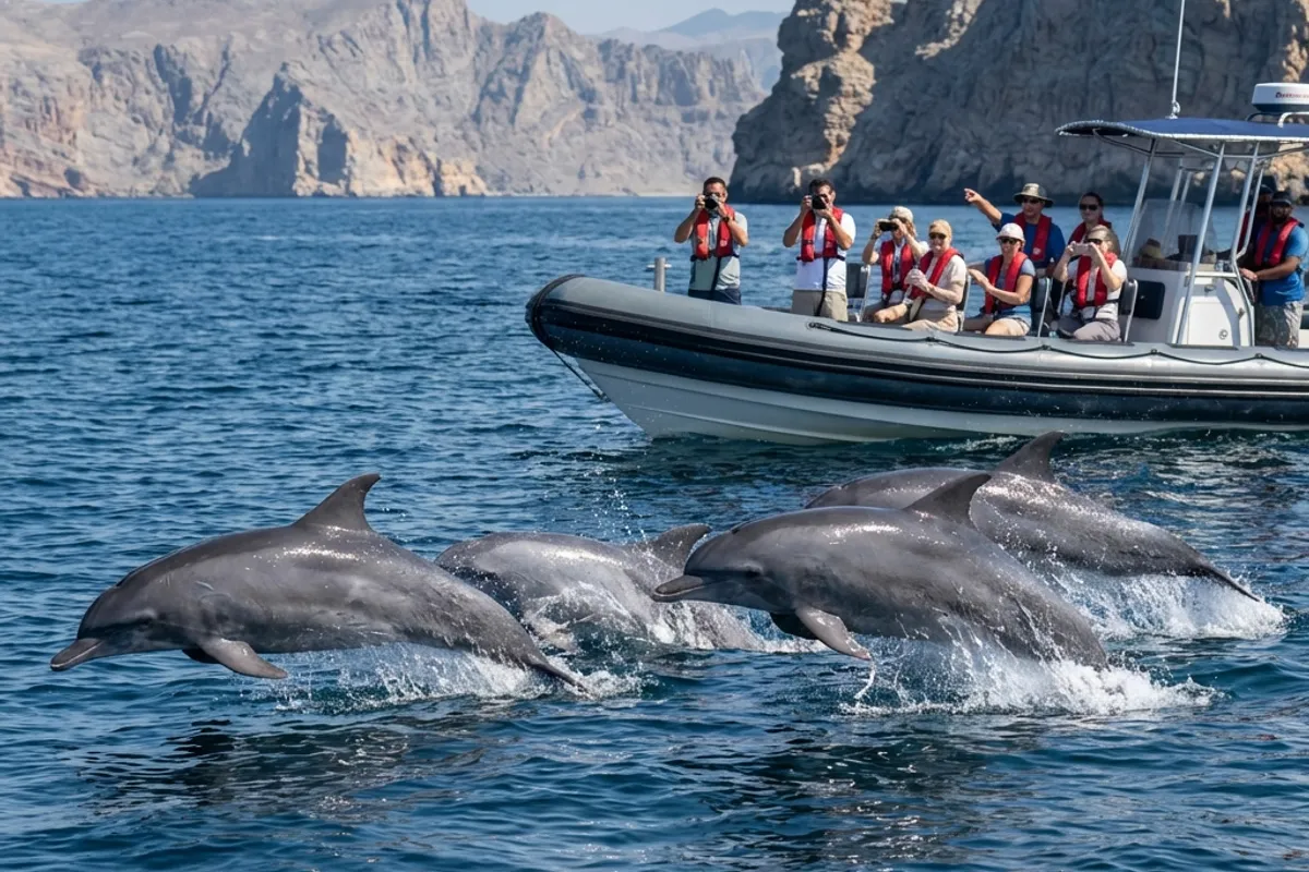 Dolphins playing