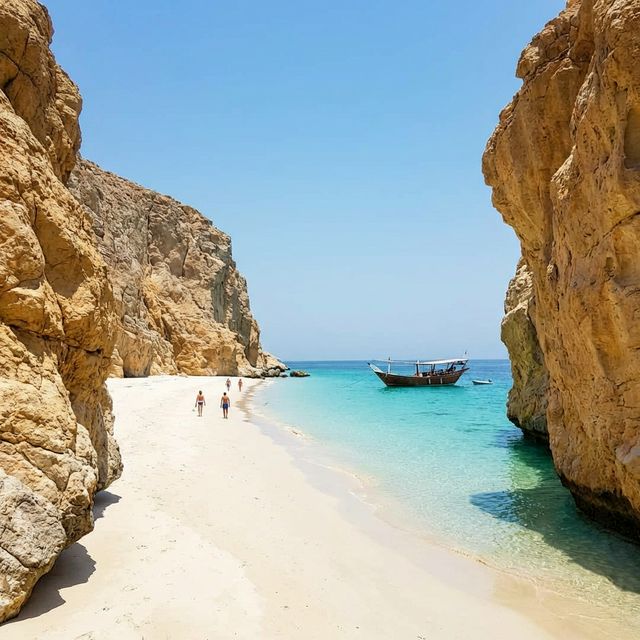 Pristine beach