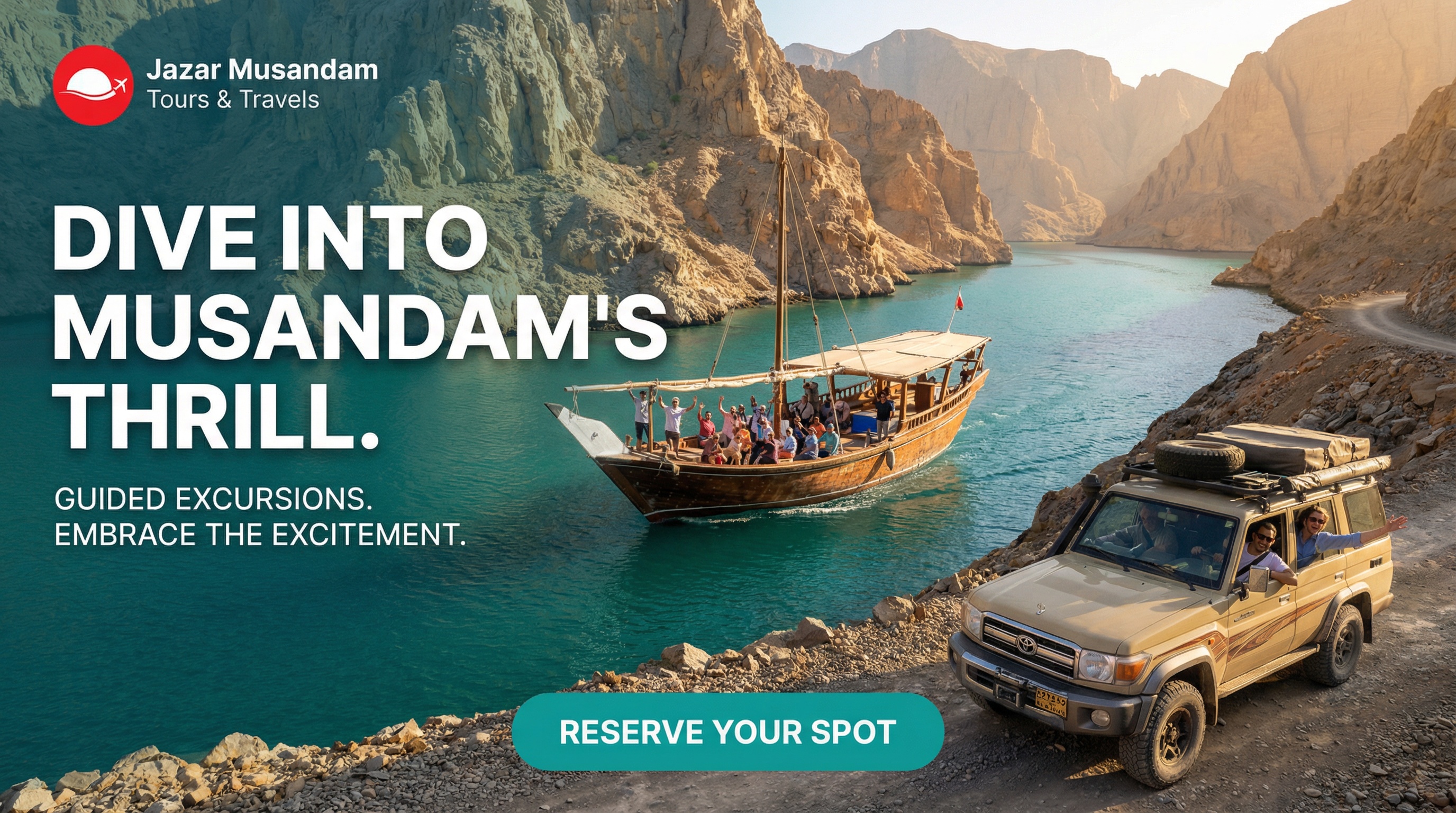 Guided dhow cruise tour in Musandam pristine waters